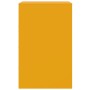 Mesitas de noche 2 uds acero amarillo mostaza 34,5x39x62 cm
