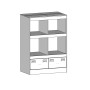 Aparador de acero blanco 67x39x95 cm