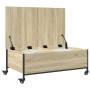 Mesa de centro con ruedas madera ingeniería Sonoma 91x55x34 cm en Mesas de centro | Comprar online en Foro24