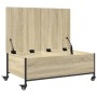 Mesa de centro con ruedas madera ingeniería Sonoma 91x55x34 cm en Mesas de centro | Comprar online en Foro24