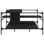 Mesa de centro madera de ingeniería negro 100x100x48,5 cm