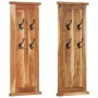 Coat racks, 2 units, solid acacia wood, 38x100 cm by vidaXL, Hat and coat racks - Ref: Foro24-337854, Price: 112,01 €, Discou...