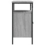 Armario lavabo baño madera ingeniería gris Sonoma 60x30x60 cm