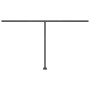 Toldo de pie retráctil manual crema 400x300 cm