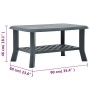 Mesa de centro de plástico verde 90x60x46 cm de vidaXL, Mesas de centro - Ref: Foro24-48794, Precio: 73,46 €, Descuento: %