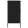 Armario para lavabo de baño madera ingeniería negro 60x30x60 cm
