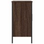 Armario lavabo baño madera ingeniería roble marrón 60x30x60 cm