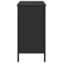 Armario para lavabo de baño madera ingeniería negro 80x30x60 cm