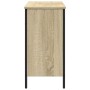 Armario lavabo baño madera ingeniería roble Sonoma 80x30x60 cm