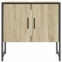 Armario lavabo baño madera ingeniería roble Sonoma 60x33x60 cm