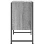 Armario lavabo baño madera ingeniería gris Sonoma 60x33x60 cm