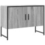 Armario lavabo baño madera ingeniería gris Sonoma 80x33x60 cm