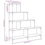 Librería con 4 peldaños madera ingeniería negro 139x33,5x149 cm en Librerías y estanterías | Comprar online en Foro24