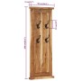 Garderoben 2 Stück massives Akazienholz 38x100 cm von vidaXL, Hut- und Garderobenständer - Ref: Foro24-337854, Preis: 112,01 ...