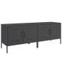 Muebles de TV 2 piezas acero negro 68x39x50,5 cm