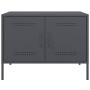 Mueble de TV acero gris antracita 68x39x50,5 cm