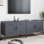 Muebles de TV 2 unidades acero gris antracita 68x39x50,5 cm en Muebles TV | Comprar online en Foro24