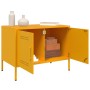 Muebles para TV 2 piezas acero amarillo mostaza 68x39x50,5 cm