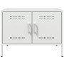 Muebles de TV 2 piezas acero blanco 68x39x50,5 cm