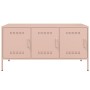 Mueble de TV de acero rosa 100,5x39x50,5 cm