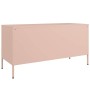 Mueble de TV de acero rosa 100,5x39x50,5 cm