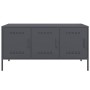 Mueble de TV de acero gris antracita 100,5x39x50,5 cm