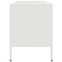 Mueble de TV de acero blanco 100,5x39x50,5 cm
