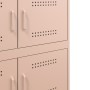 Aparador de acero rosa 68x39x79 cm