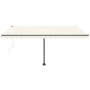Toldo de pie automático crema 400x300 cm