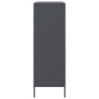 Aparador de acero gris antracita 68x39x113 cm