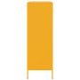 Aparador de acero amarillo mostaza 68x39x113 cm