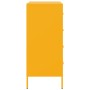 Aparador de acero amarillo mostaza 68x39x89 cm