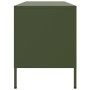 Mueble de TV de acero verde oliva 100,5x39x50,5 cm en Muebles TV | Comprar online en Foro24