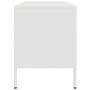 Mueble de TV de acero blanco 100,5x39x50,5 cm