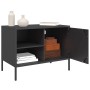 Mueble de TV acero negro 68x39x50,5 cm en Muebles TV | Comprar online en Foro24
