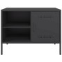 Mueble de TV acero negro 68x39x50,5 cm en Muebles TV | Comprar online en Foro24