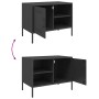Mueble de TV acero negro 68x39x50,5 cm en Muebles TV | Comprar online en Foro24