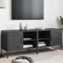 Muebles de TV 2 piezas acero negro 68x39x50,5 cm