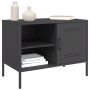 Muebles de TV 2 piezas acero negro 68x39x50,5 cm