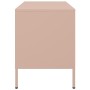 Mueble de TV acero rosa 68x39x50,5 cm