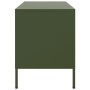 Mueble de TV de acero verde oliva 68x39x50,5 cm en Muebles TV | Comprar online en Foro24