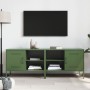 Muebles de TV 2 piezas acero verde oliva 68x39x50,5 cm en Muebles TV | Comprar online en Foro24