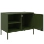 Muebles de TV 2 piezas acero verde oliva 68x39x50,5 cm en Muebles TV | Comprar online en Foro24