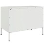 Mueble de TV de acero blanco 68x39x50,5 cm