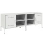 Muebles de TV 2 piezas acero blanco 68x39x50,5 cm