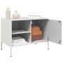 Muebles de TV 2 piezas acero blanco 68x39x50,5 cm