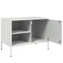 Muebles de TV 2 piezas acero blanco 68x39x50,5 cm