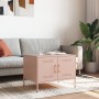 Mesa de centro acero rosa 68x50x50,5 cm