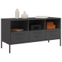 Mueble para TV acero negro 100,5x39x50,5 cm en Muebles TV | Comprar online en Foro24