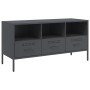 Mueble para TV acero gris antracita 100,5x39x50,5 cm